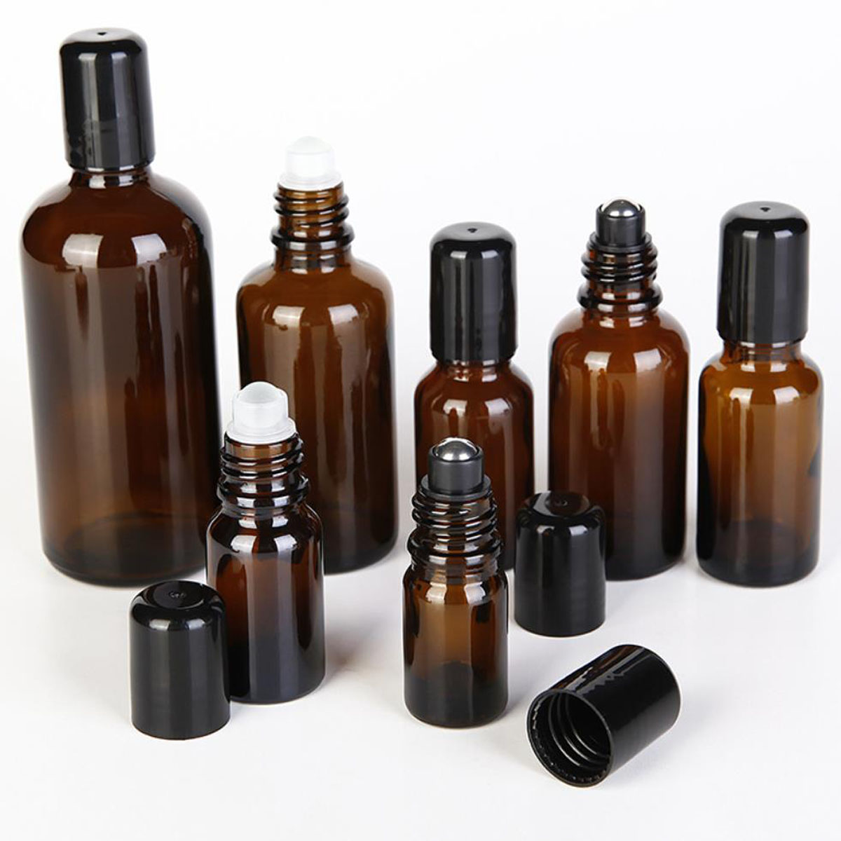 Attar Oil Roll On - 5/10/15/30/50/100ml 에센셜 오일에 앰버 두꺼운 유리