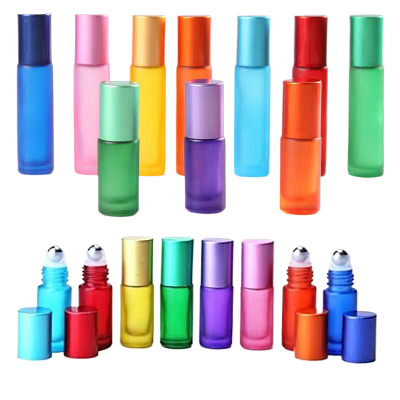 Attar Oil Roll On - 5Pcs 5ml 10ml 휴대용 젖빛 유리