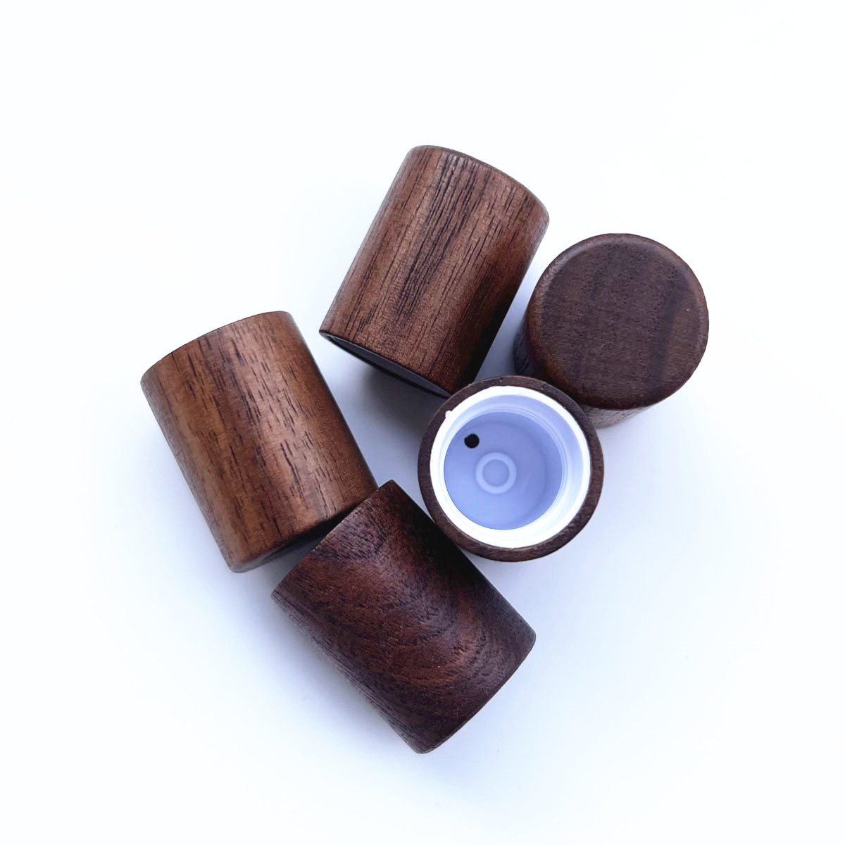 Attar Oil Roll On - 10X 천연 블랙 월넛 나무 뚜껑