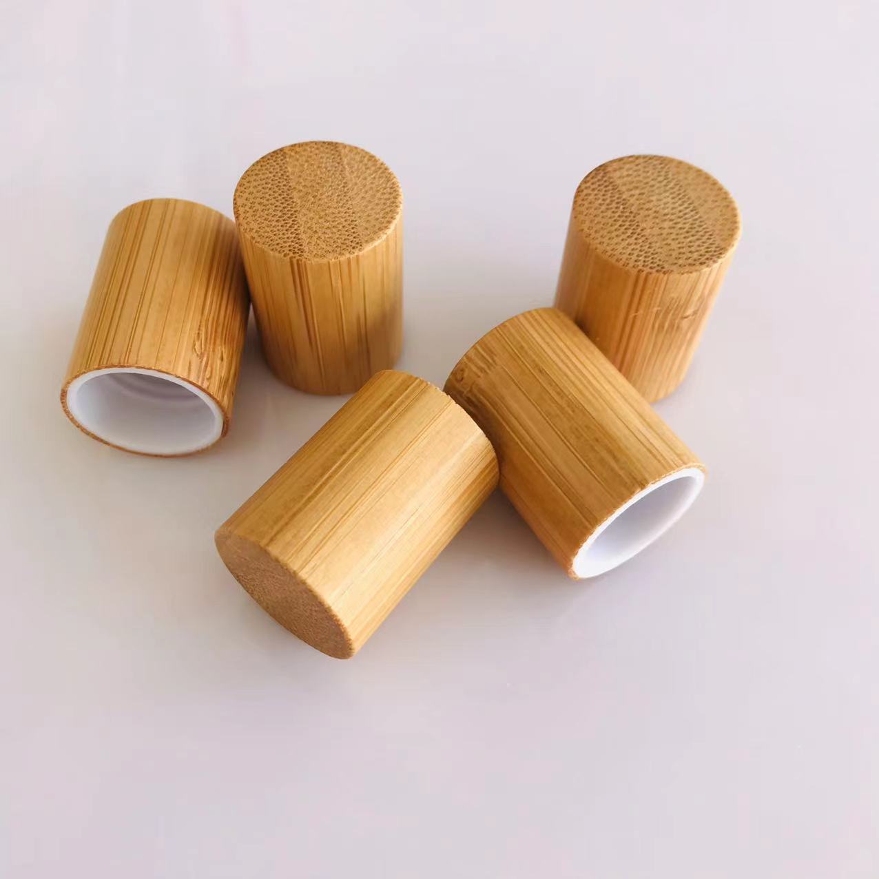 Attar Oil Roll On - 10X 100X 천연 대나무 뚜껑(캡) 16mm