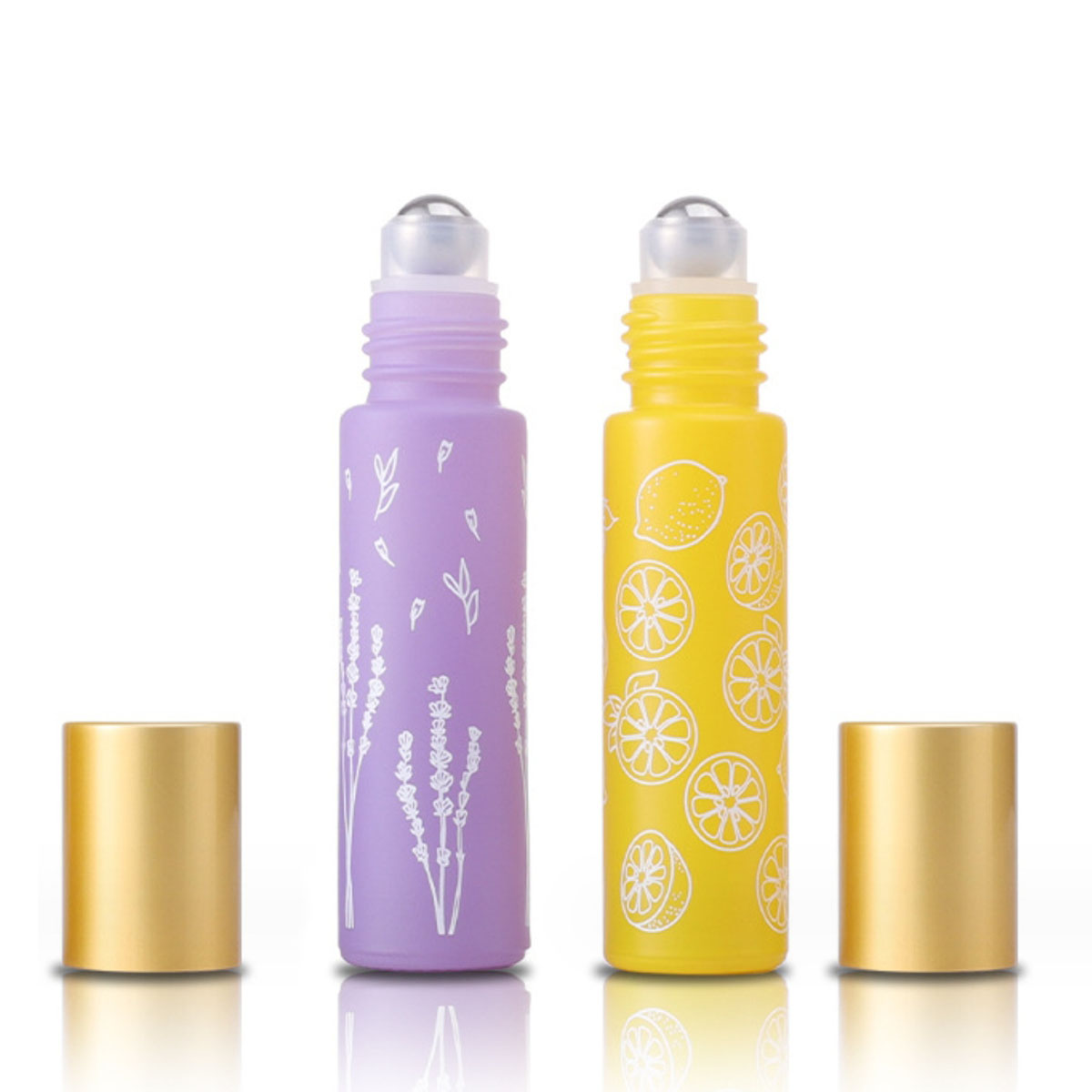 6X 12X 10ML 마카롱 유리 롤 병에 스틸 롤러  - Attar Oil Roll On 리뷰 및 가격