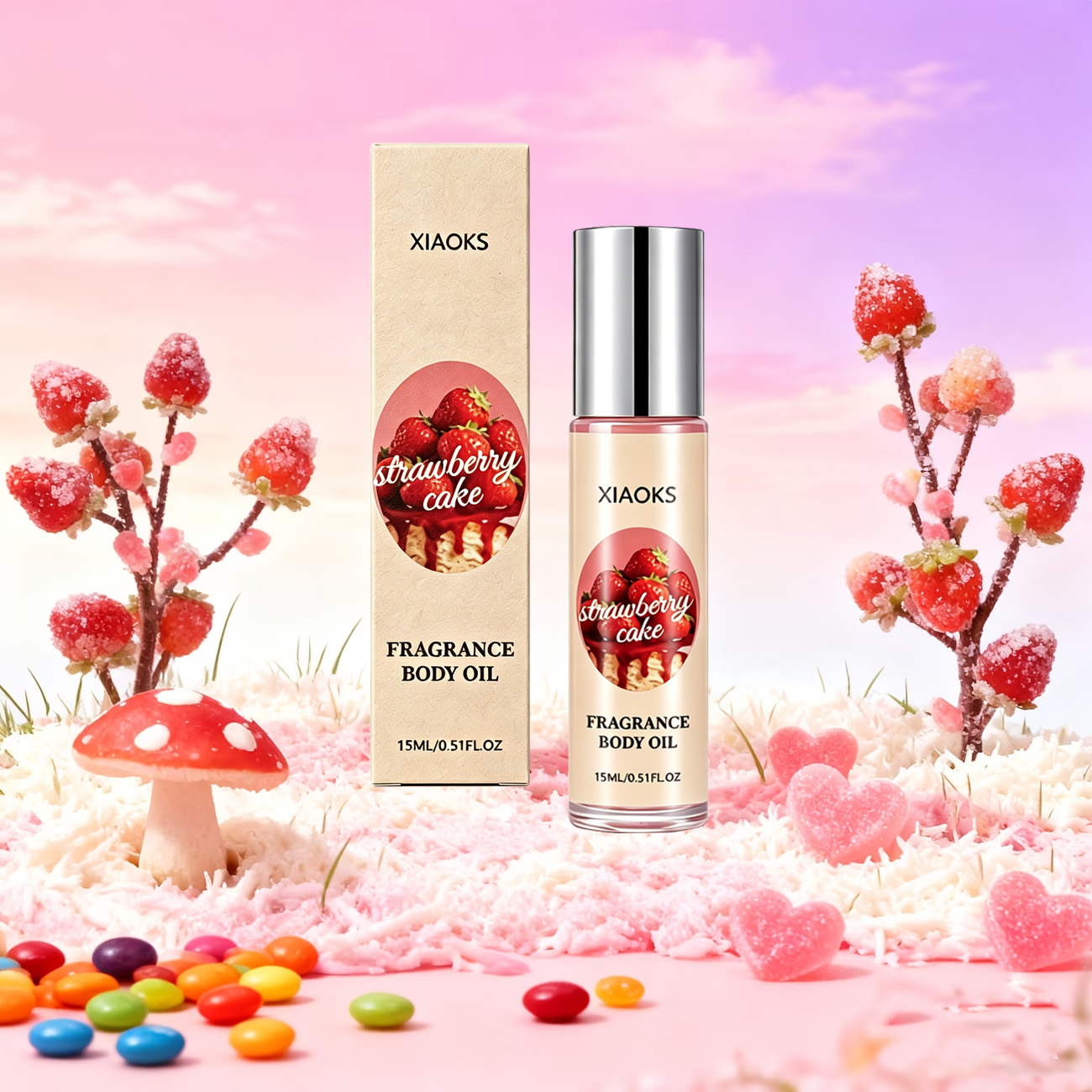 딸기 케이크 스위트 롤온 향수 1병 - 매력적인 플로럴 - Perfume Floral Fragrance 리뷰 및 가격