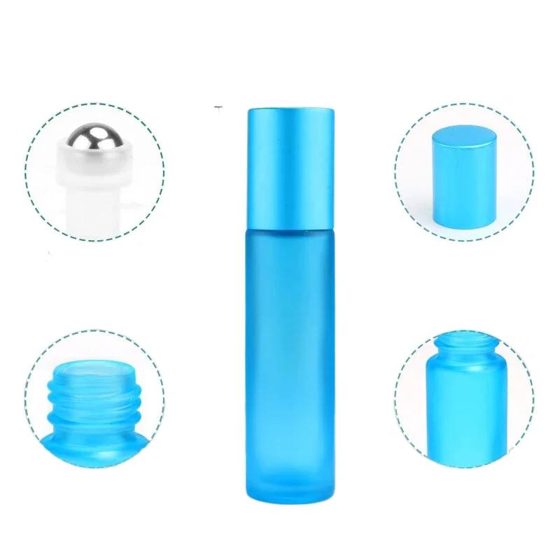 5Pcs 5ml 10ml 휴대용 젖빛 유리 에센셜 오일 - Attar Oil Roll On 리뷰 및 가격