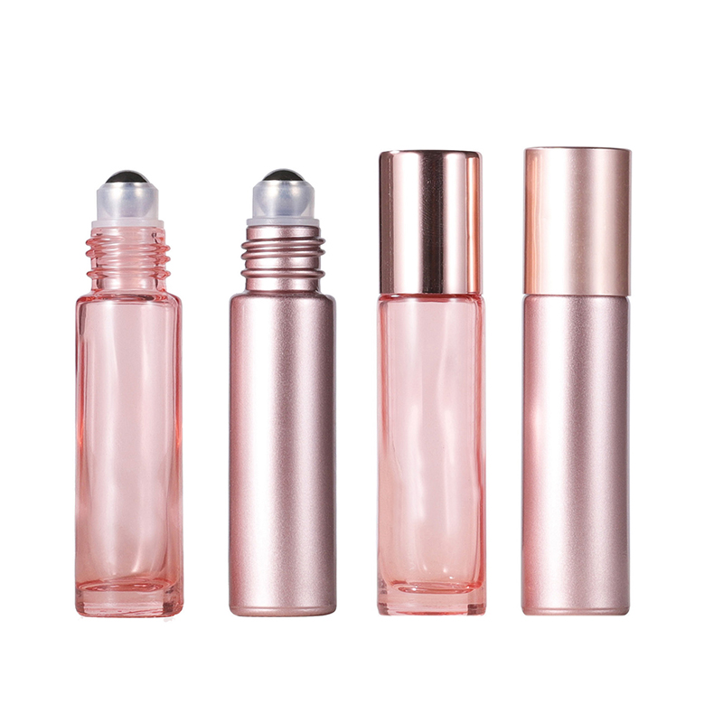 핑크 유리 롤 온 병 에센셜 오일 립 글로스 리필 튜브 - Attar Oil Roll On 리뷰 및 가격
