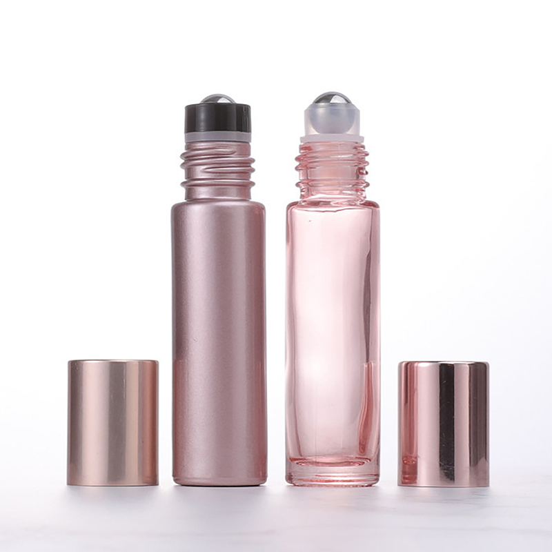 핑크 유리 롤 온 병 에센셜 오일 립 글로스 리필 튜브 - Attar Oil Roll On 리뷰 및 가격