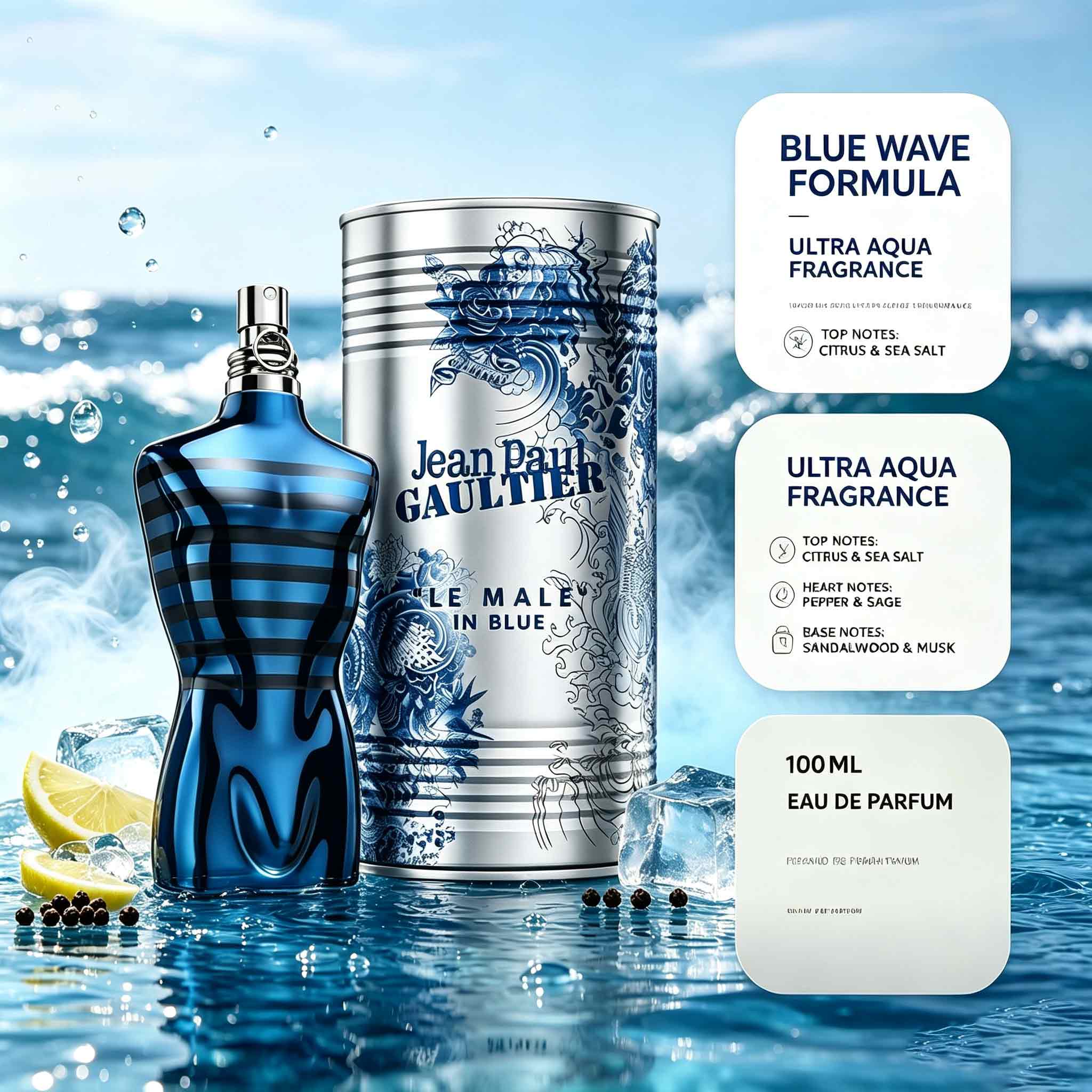 장 폴 고티에 르 말레 인 블루 남성 향수는 예술적인  - Perfume Fragrance Jean Paul Gaultier 리뷰 및 가격