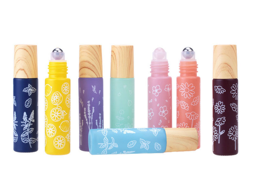 8X 10ML 마카롱 꽃 유리 에센셜 오일 롤 병에 금 - Attar Oil Roll On 리뷰 및 가격