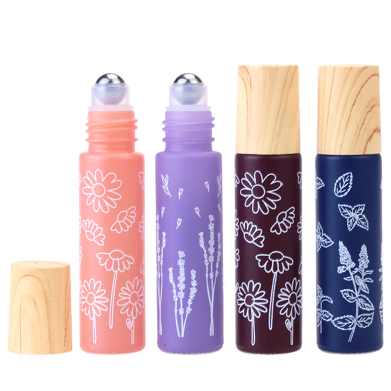 8X 10ML 마카롱 꽃 유리 에센셜 오일 롤 병에 금 - Attar Oil Roll On 리뷰 및 가격